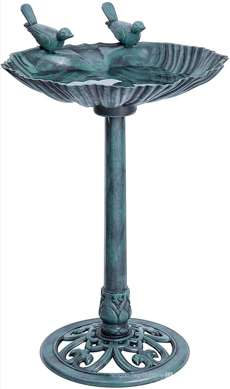 Shell Bird Bath Tub за външен двор — PP материал, марка Targe, универсално приложение, не се сгъва