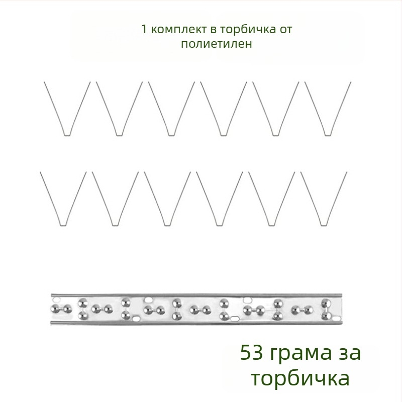 Meizhongkai шипове за птици от неръждаема стомана за външни покриви и балкони – отблъскващи птици, здрави