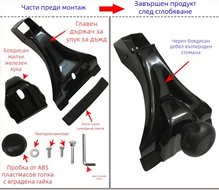 Алуминиева сплав напречна греда за багажник – аксесоар за модификация, обработка по поръчка налична