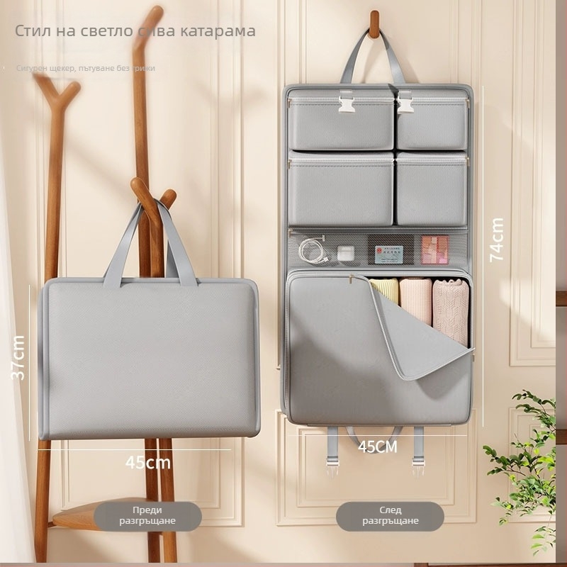 Седем в едно пътнически организатор чанта със секции за бельо, стил ръчна чанта, Twill плат, мултифункционална за пътуване и бизнес пътувания