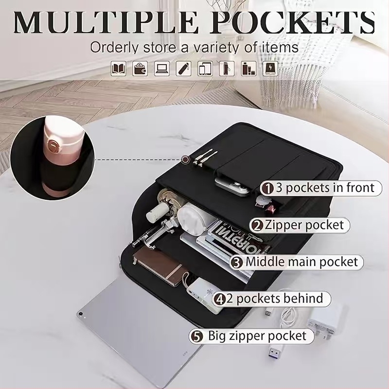 Козметична чанта от полиестер с вътрешни отделения, Европейски стил, марка Xinglong, цип, подплата от нетъкан текстил