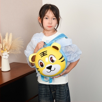 Детска раница тигър принт, EVA материя, износоустойчива, презрамки с въздушна подложка, полиестрова подплата, за малки ученици