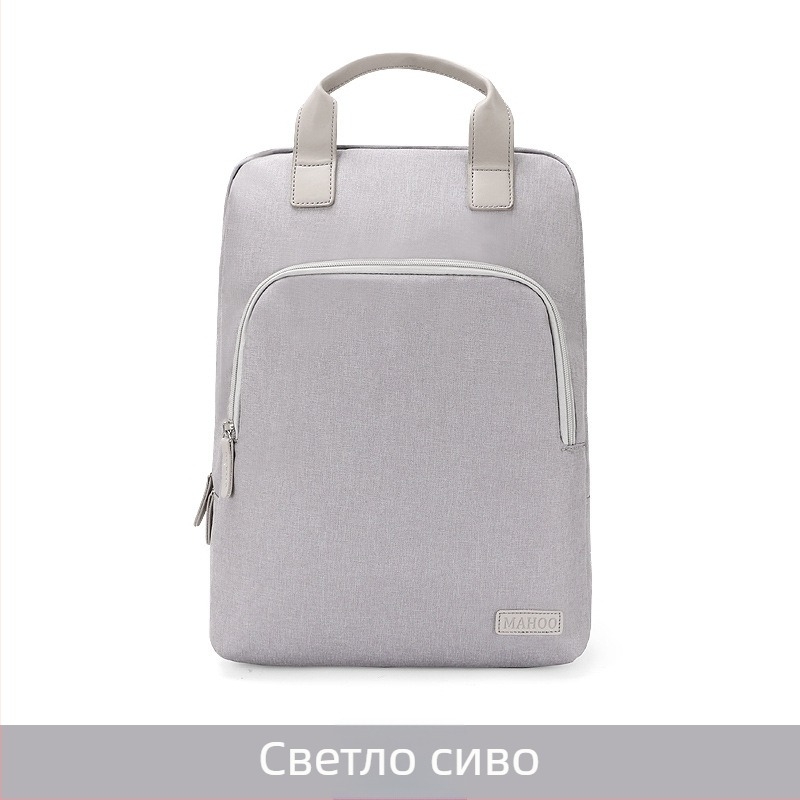 Чанта за лаптоп с презрамка за рамо, дишаща нейлонова, подплата полиестер, защита с въздушна възглавничка, съвместима с Lenovo, Apple, Dell