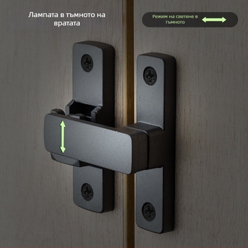 Butterfly latch, zinc alloy, универсален за ляво и дясно, светещ заключващ механизъм, модел MK-A, Solot