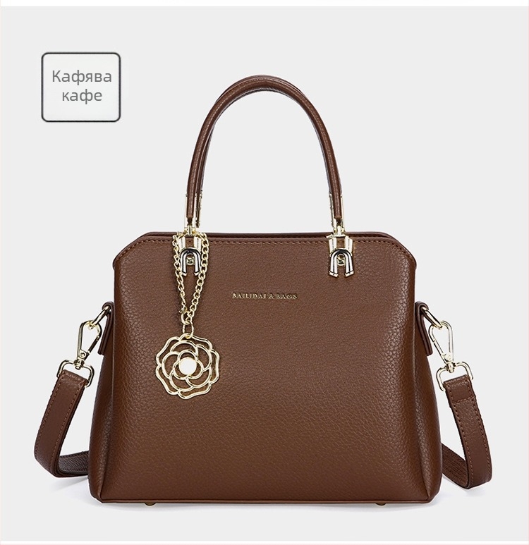 Чанта Tote от PU кожа, градски минималистичен стил, с цип за отваряне, полиестерна подплата, вътрешен джоб за телефон и джоб с цип