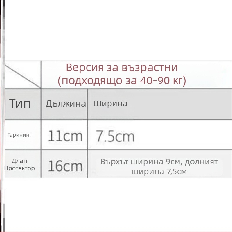 Протектор за китка от гъба – за деца (материал: гъба; защитена част: китка; категория: ортез за китка)