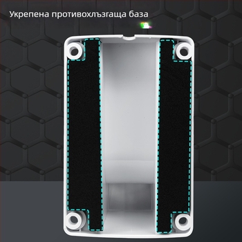 Вътрешен държач за куполна камера с вградена кутия за кабели, пластмасов