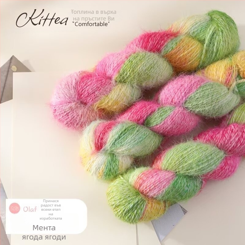 Луксозна прежда — ръчно боядисана Hank прежда, Jet-спинована за плетене