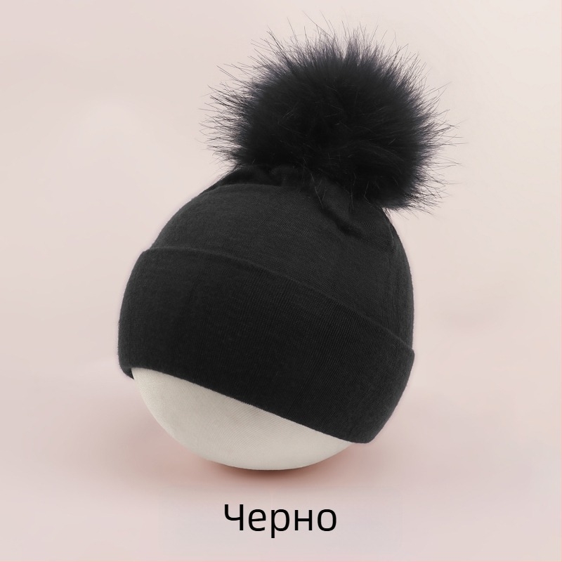 Пуловерна шапка за бебета с куполна горна част и козирка за ушите, топла и ветроустойчива, за деца до 2 години