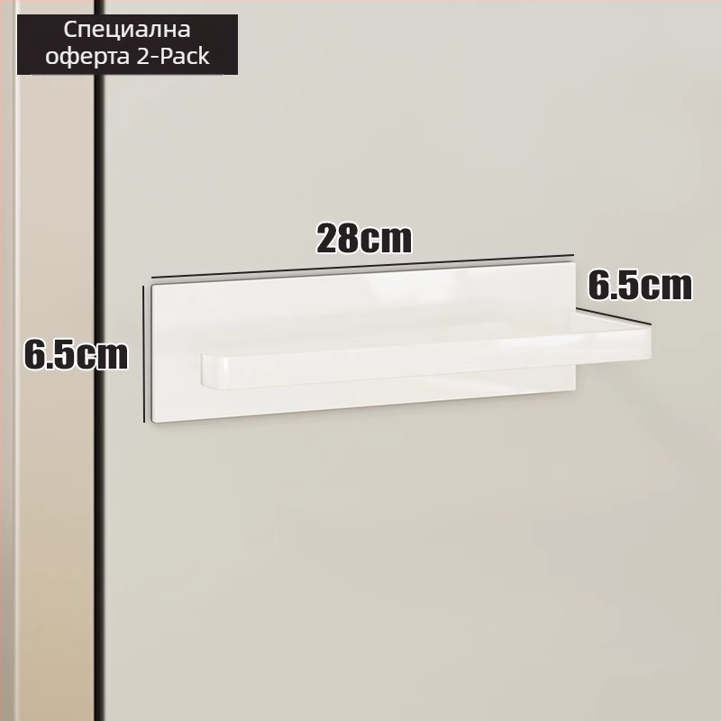 Кухненски страничен магнитен рафт за хладилник със закачваща кошница, еднослоен, стил General и Mini, за пътуване, монтаж необходим
