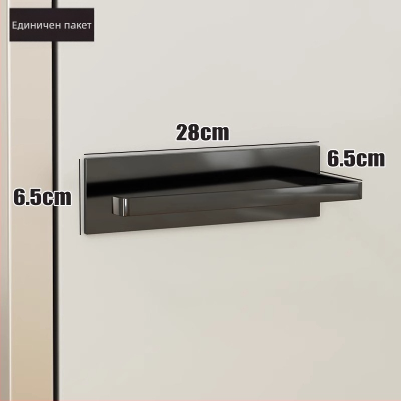 Кухненски страничен магнитен рафт за хладилник със закачваща кошница, еднослоен, стил General и Mini, за пътуване, монтаж необходим