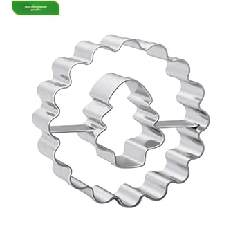 Форми за сладки с коледно дърво и сърцевидни форми от неръждаема стомана, дизайн вълни и прегъвания — Модел: Agjq; Изработка: Agjq; Материя: chenille