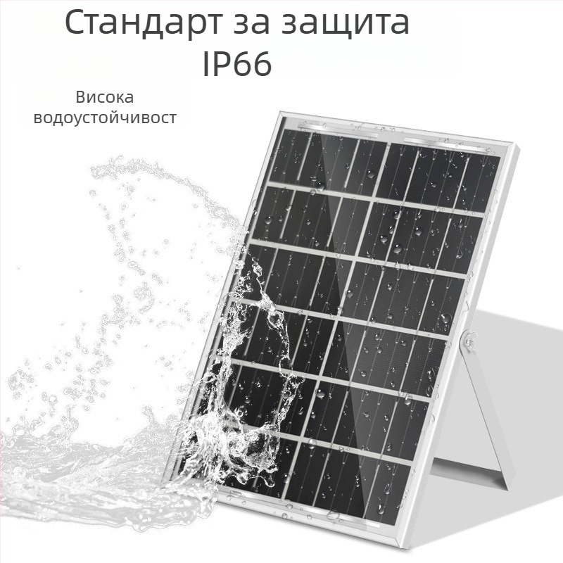 Соларен панел за зареждане на мобилни устройства, 6W при 5V, IP65, поликристален кремний, непрекъснато осветяване 6–12 часа