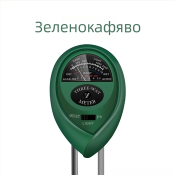Почвен тестер 3-в-1: влажност, pH и хранителни вещества за цветя и саксийни растения