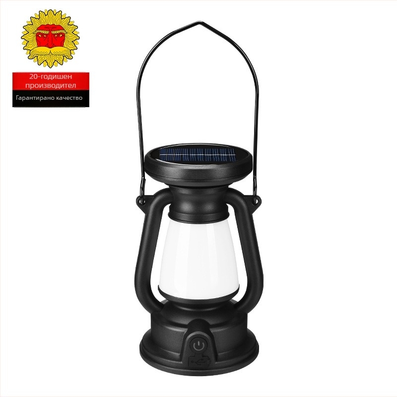 LED палаткова лампа с презареждаща батерия, преносима за къмпинг, 3.7V, 3W, сензорен превключвател