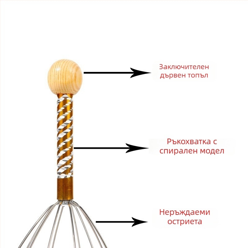 Масажор за глава с октоподоподобни пипала (механично, ръчно управление; масаж на скалпа и гърба; пуснат през 2024)