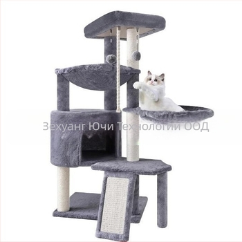 Котешка катерачна рамка, гнездо и дърво — сваляемо и измиваемо, от сизал, стил пасторален (Материал: Сизал; Внос: Не; Стил: Пасторален)