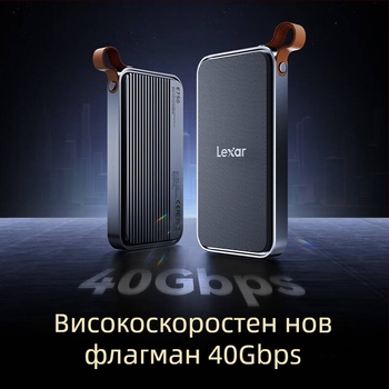 Lexar E750 USB4 NVMe M.2 външна кутия за SSD с Thunderbolt 4, поддържа до 8 TB
