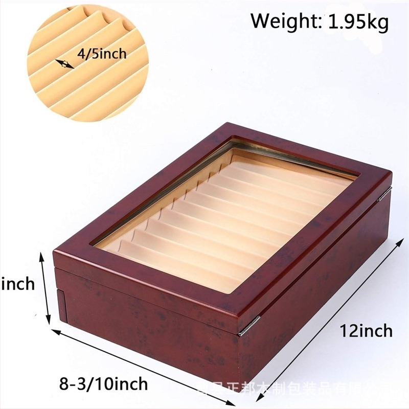 Autonomy 2024104 дървена двойнослойна кутия за писалки, съхранява 12 писалки, витрина за бюро