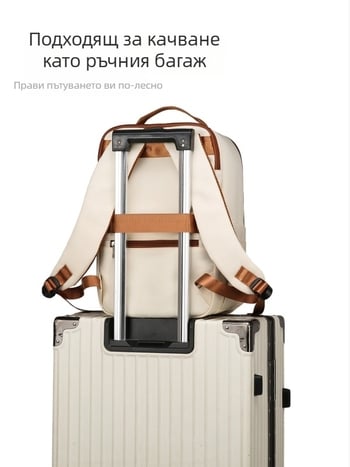 Раница за пътуване с лаптоп - унисекс, оксфорд плат, капацитет под 20 л, подплата полиестер, за бизнес пътувания