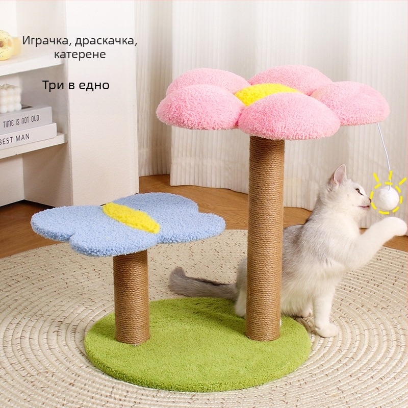 Котешка катереща рамка и дърво от Love climbing cool, плат, сладък стил