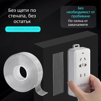 Нано двустранна лепяща лента за монтаж на стени - Акрилна лепилна система; Залепване чрез лепене; Лято 2017 г.; Домашен продукт