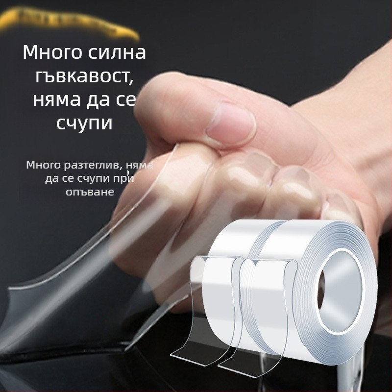 Нано двустранна лепяща лента за монтаж на стени - Акрилна лепилна система; Залепване чрез лепене; Лято 2017 г.; Домашен продукт