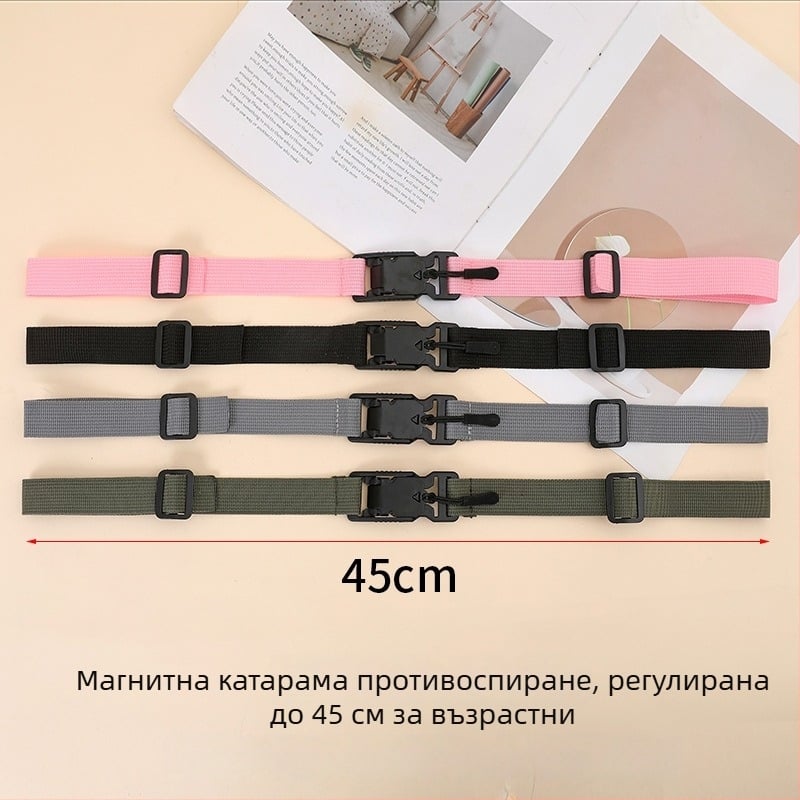 Фиксирана закопчалка за презрамка на ученическа чанта — антихлъзгаща, облекчаване на натоварването, железен материал, пролет 2025
