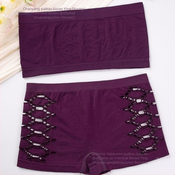 Wrap бюстгальтер/повдигащ сутиен, безшевен, дишащ, дантелен дизайн, найлон 80–90%