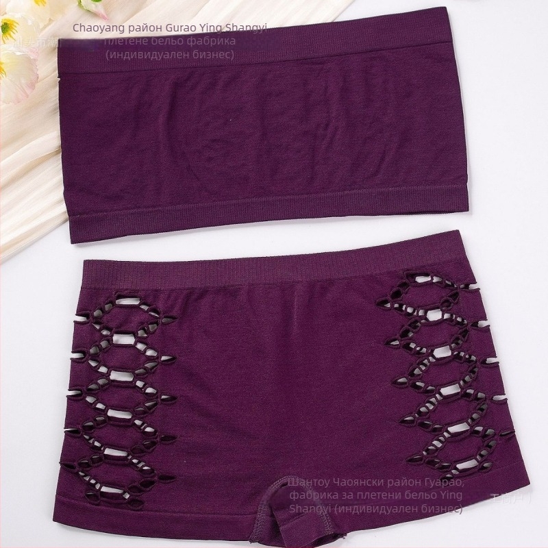 Wrap бюстгальтер/повдигащ сутиен, безшевен, дишащ, дантелен дизайн, найлон 80–90%