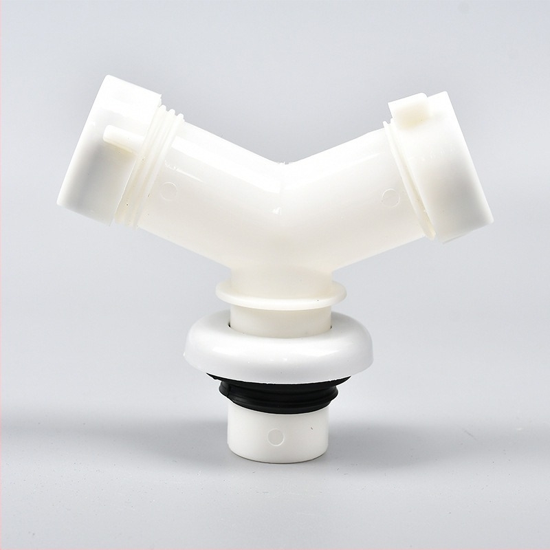 Пластмасови дренажни фитинги с три изхода за пералня и мивка (многофункционален ъглов дизайн)