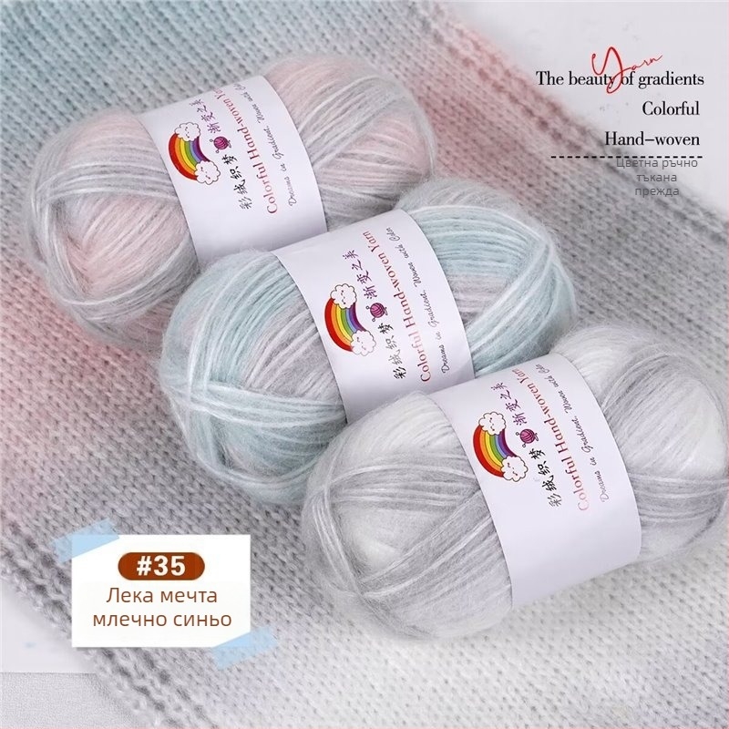 Прежда: Домашна вълна Mohair, 7S, 1-нишкова