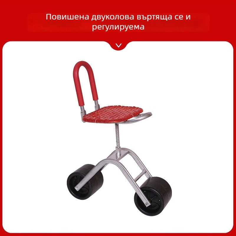 Метален стол за полеви работа — сгъваем и повдигнат модел (Basic / Classic)