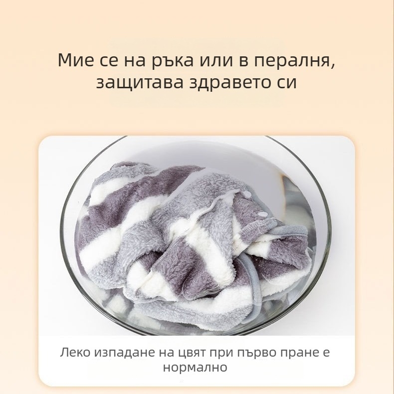 BRIHAPY Халат за къпане на домашни любимци за кучета и котки — полиестер коралов велур, бързосъхнещ