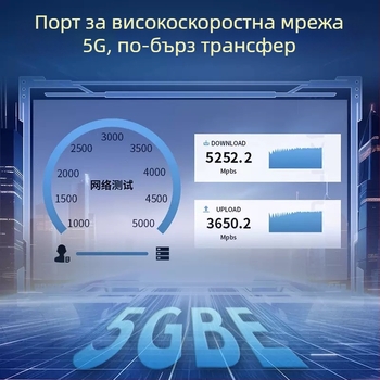 HD USB-C към RJ-45 Ethernet адаптер, USB 3.0, 5 Gbps, без драйвери, Plug-and-Play