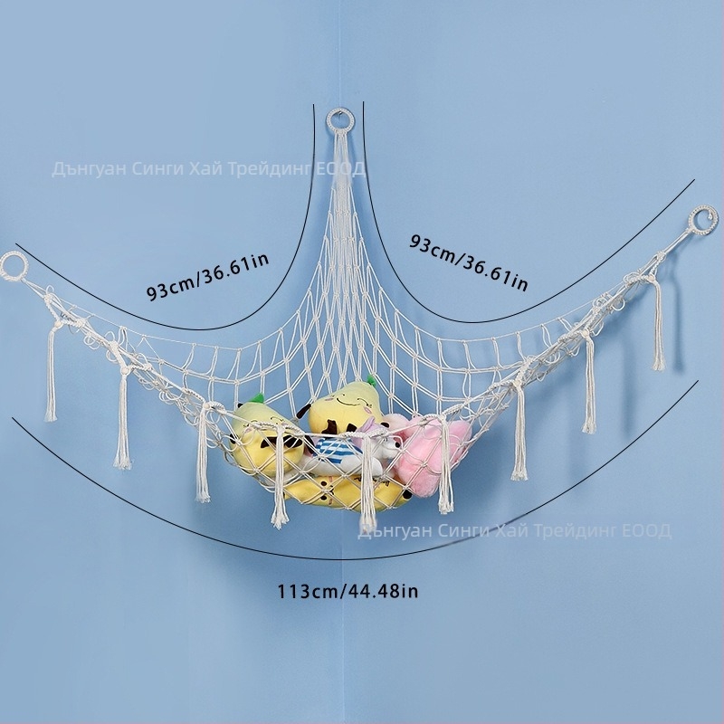 Детски висящ хамак за съхранение на кукли, памучен плат, Nordic стил (Материал: Памучен плат; Стил: Nordic; Подходящ за: Други)