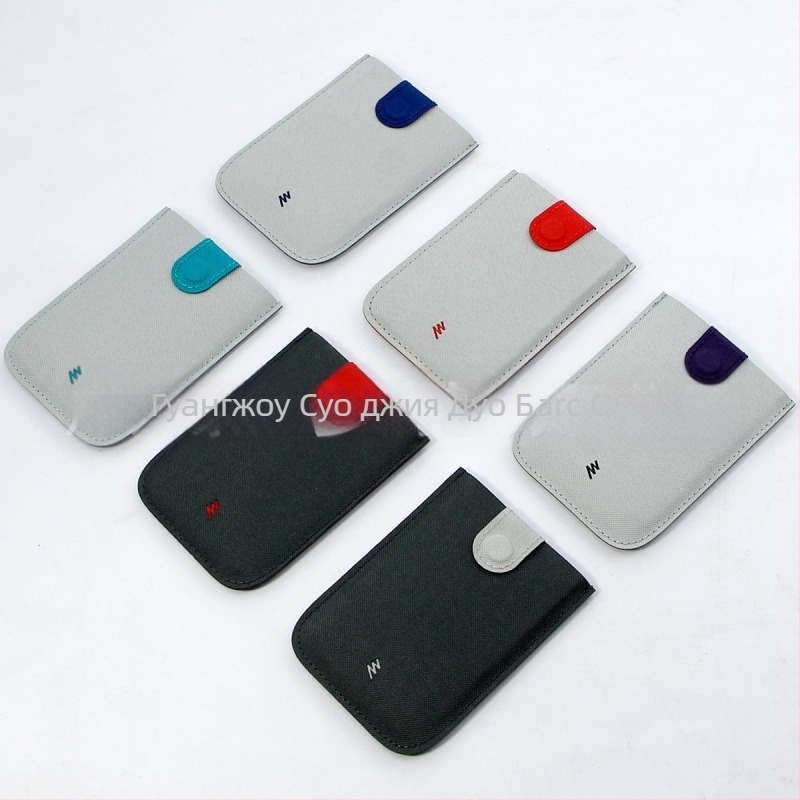 Унисекс портфейл за карти с издърпващ се слой, Oxford плат, стил улична мода, пролет 2024