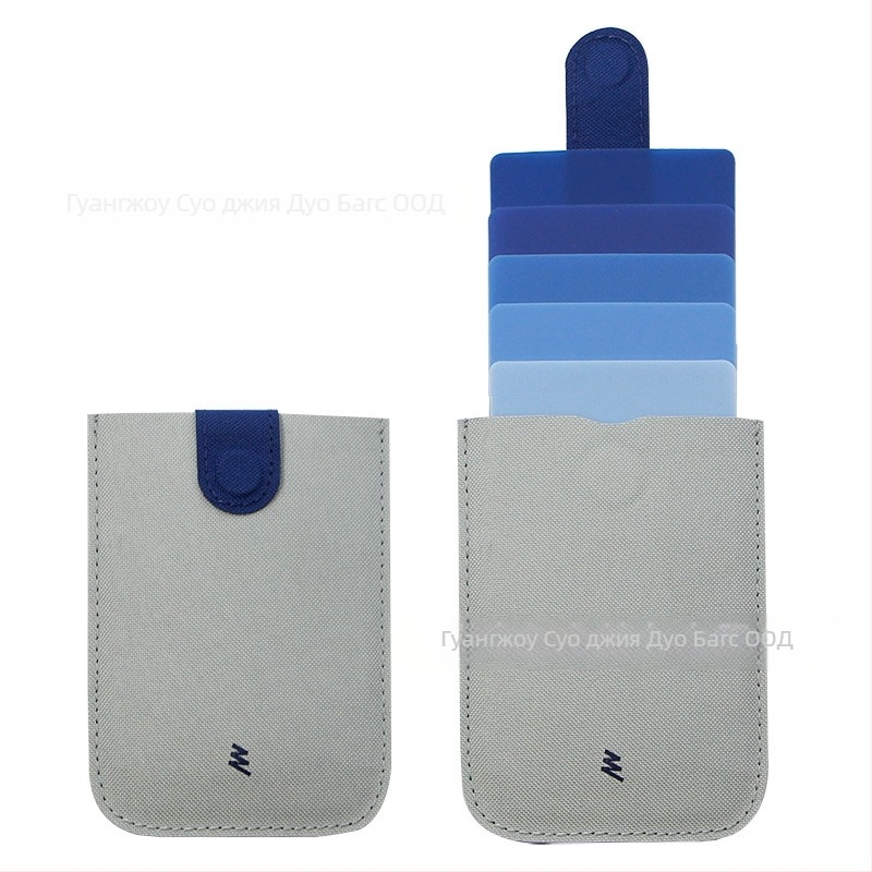 Унисекс портфейл за карти с издърпващ се слой, Oxford плат, стил улична мода, пролет 2024