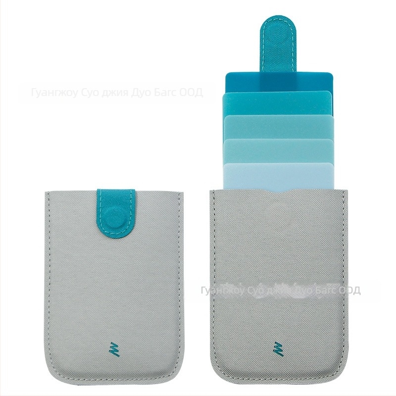 Унисекс портфейл за карти с издърпващ се слой, Oxford плат, стил улична мода, пролет 2024