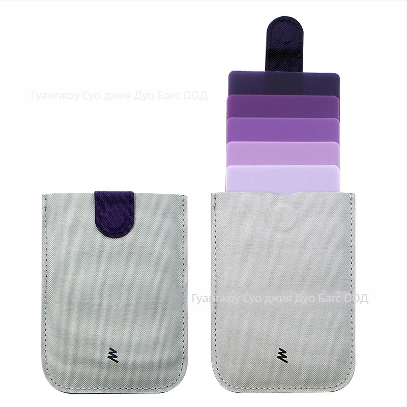 Унисекс портфейл за карти с издърпващ се слой, Oxford плат, стил улична мода, пролет 2024