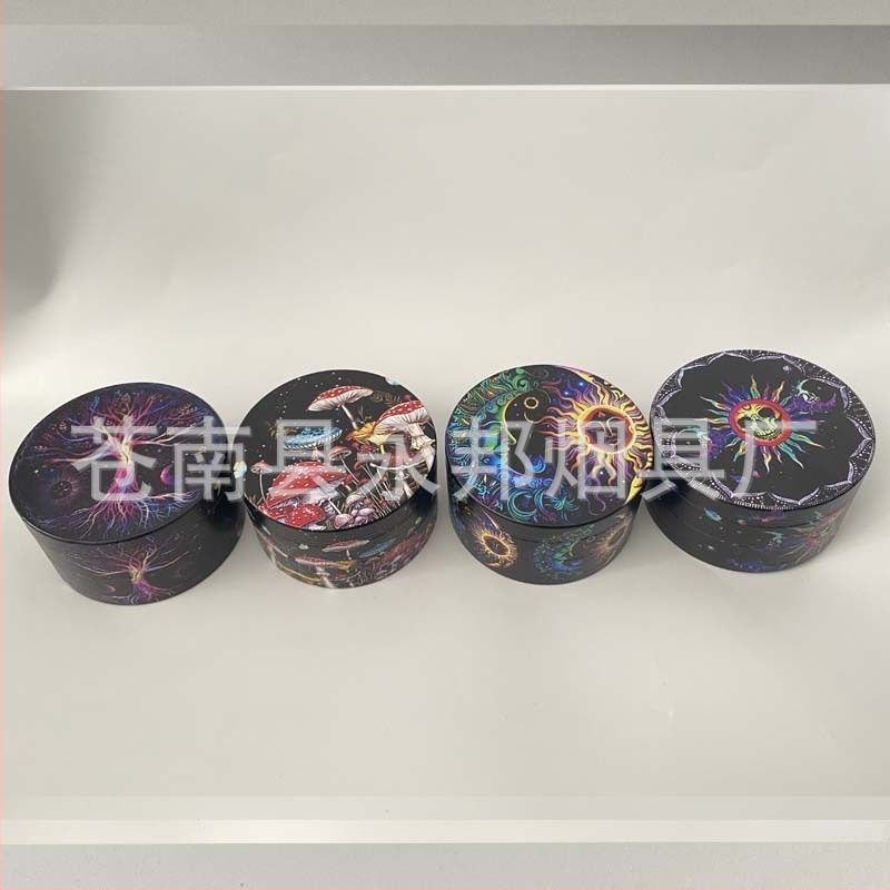 Гриндер за цигари, цинкова сплав, четири слоя, UV печат, възможност за персонализирано лого