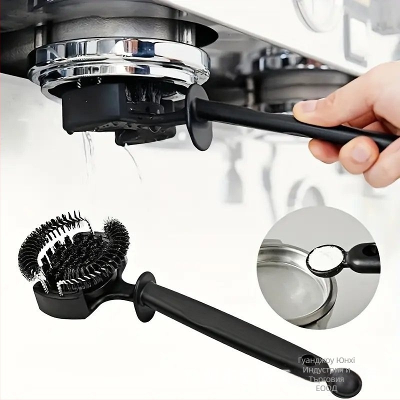 Полуавтоматична четка за почистване на кафе машина със сменяема глава и дръжка за еспресо машини