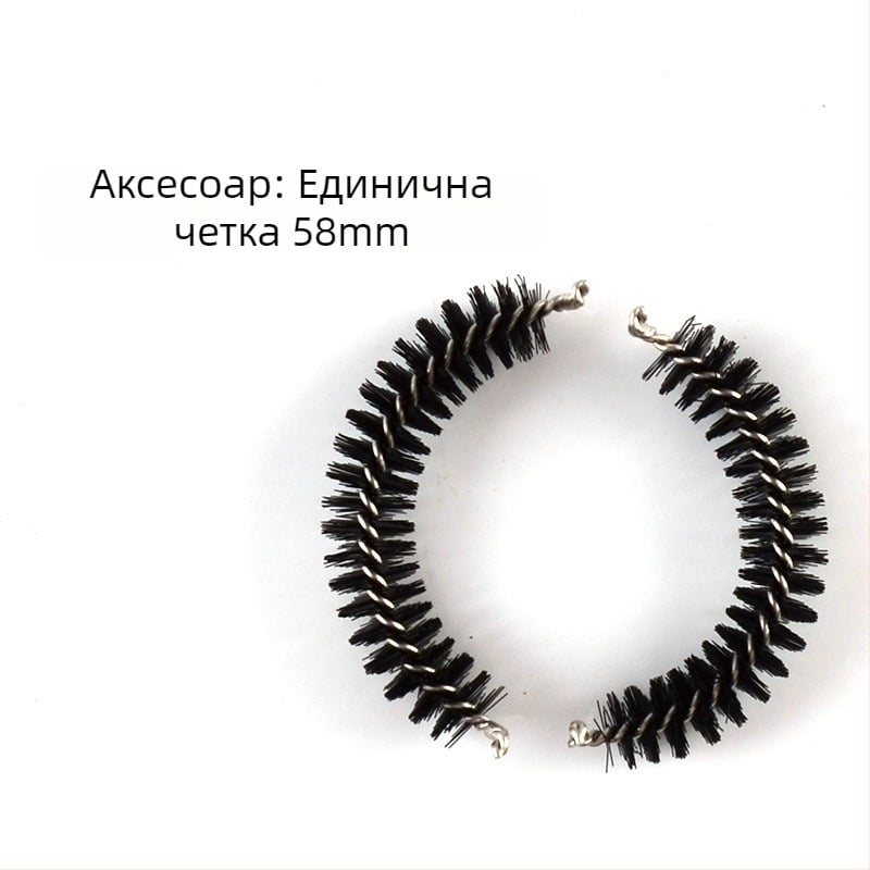 Полуавтоматична четка за почистване на кафе машина със сменяема глава и дръжка за еспресо машини