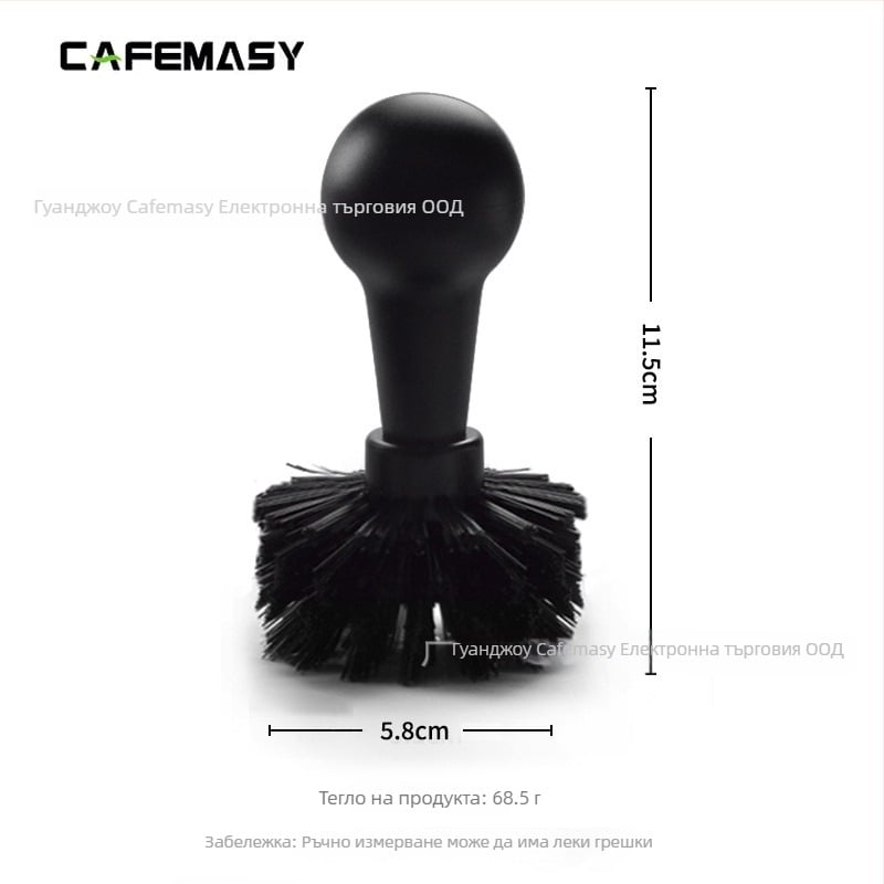 Полуавтоматична четка за почистване на кафе машина със сменяема глава и дръжка за еспресо машини