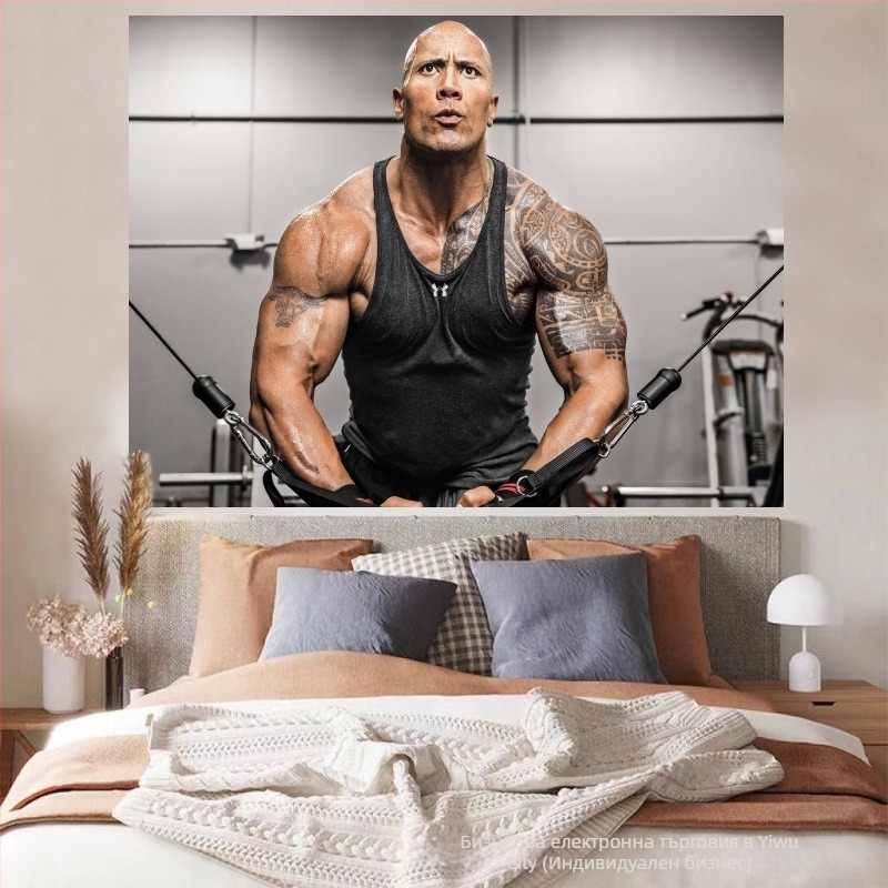 Стенно гоблен — плюшен материал, 100% полиестер, модерен минималистичен стил (цифров термален трансфер; правоъгълна форма)