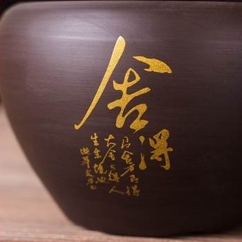 Cheng Xi пурпурен пясък резервоар за чаени утайки с воден басейн и мияч за четки, нов китайски стил