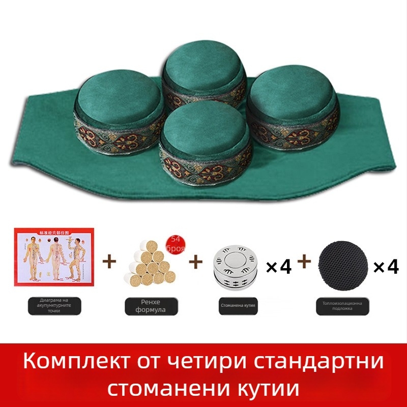 Wanling кадифена покривка за моксибуция за шия, рамене, талия и корем – модел единичен/двоен/троен/четворен, предназначена за здравословен масаж, лицензиран частен етикет наличен