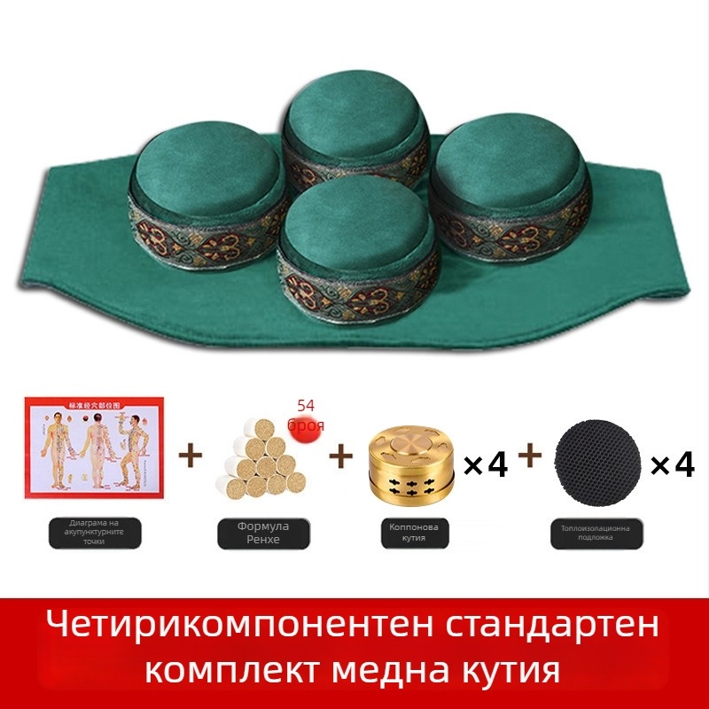 Wanling кадифена покривка за моксибуция за шия, рамене, талия и корем – модел единичен/двоен/троен/четворен, предназначена за здравословен масаж, лицензиран частен етикет наличен