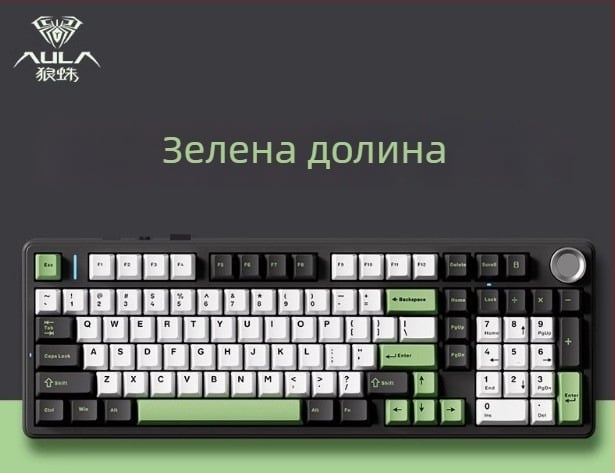 Aula Tarantula F99/F99Pro механична клавиатура – безжична Bluetooth три режима, RGB подсветка, ABS корпус, до 3 устройства едновременно