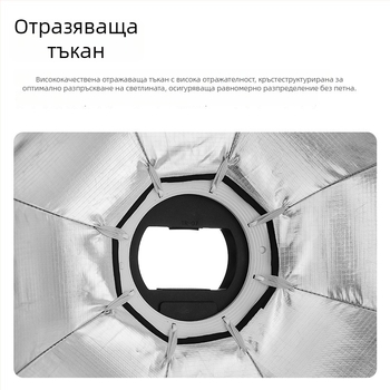 Jiebao K2 Софт лайт кутия с октагонална мрежа – бърз монтаж за студийна фотография